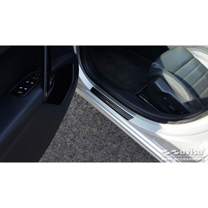 Schwarz Edelstahl Einstiegsleisten passend für Peugeot 508 Limousine & SW  2011-2014 & FL 2014-2018 - 'Special Edition' - 4-teilig AutoStyle - #1 in  auto-accessoires
