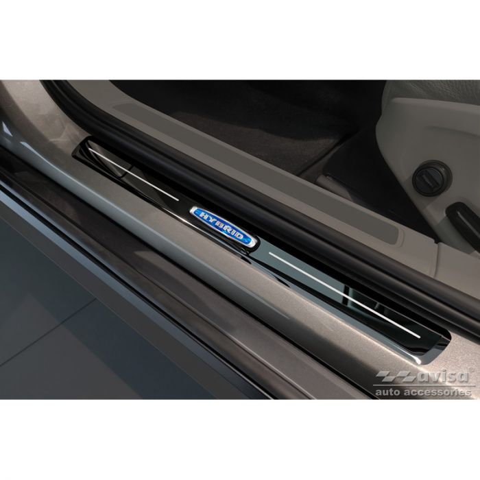 Spiegelschwarz Edelstahl Einstiegsleisten passend für Volvo V90 2016-  'Hybrid' - 4-teilig AutoStyle - #1 in auto-accessoires