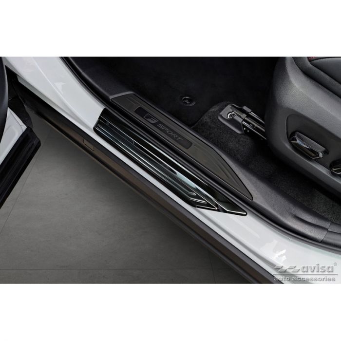 Schwarz Edelstahl Einstiegsleisten passend für Lexus NX II 2021- 'Lines' -  4-Teilig AutoStyle - #1 in auto-accessoires