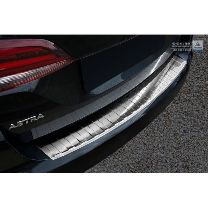 Edelstahl Heckstoßstangenschutz passend für Opel Astra K