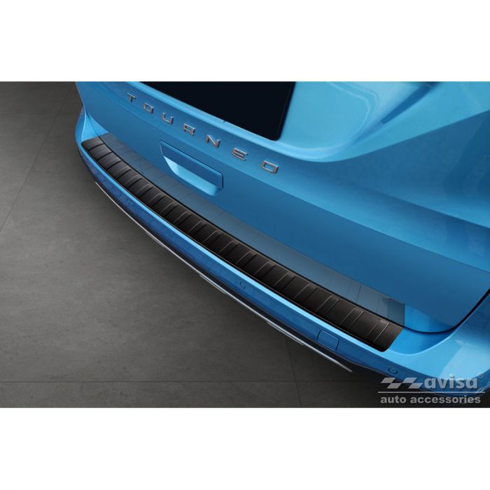 Matt-Schwarz Edelstahl Heckstoßstangenschutz passend für Ford Tourneo  Connect III 2022- 'Ribs' AutoStyle - #1 in auto-accessoires