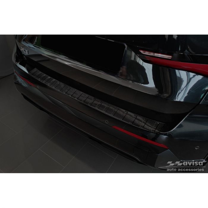 Protection de seuil arrière carboné 3D sur mesure pour BMW X1 U11 / U11  xLine 2022- 'Ribs' AutoStyle - #1 in auto-accessoires