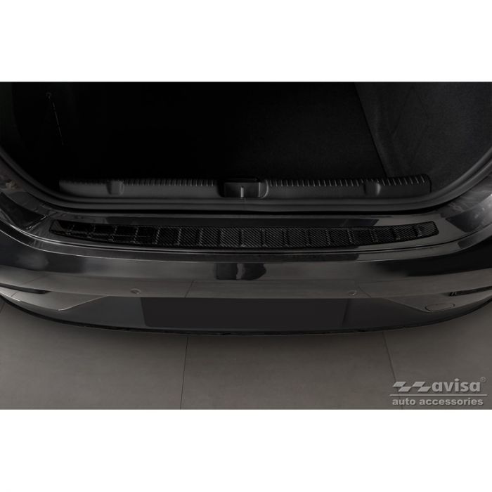 Protection de seuil arrière carboné 3D sur mesure pour Mercedes