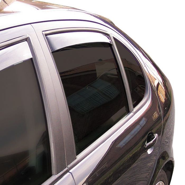 Déflecteurs latéraux Master Noir (arrière) sur mesure pour Peugeot 208 5  portes 2012-2019 AutoStyle - #1 in auto-accessoires