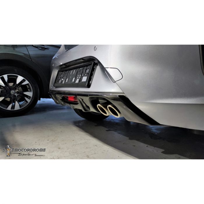Jupe arrière (Diffuser) sur mesure pour Opel Corsa F GS-Line 2019- (avec  écahppement double) (ABS) AutoStyle - #1 in auto-accessoires