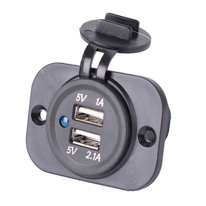 Verdampen overschot Malawi Inbouw USB Adapter 2xUSB 5V-2,1A&1A/Input 12V-24V AutoStyle - #1 in auto -accessoires