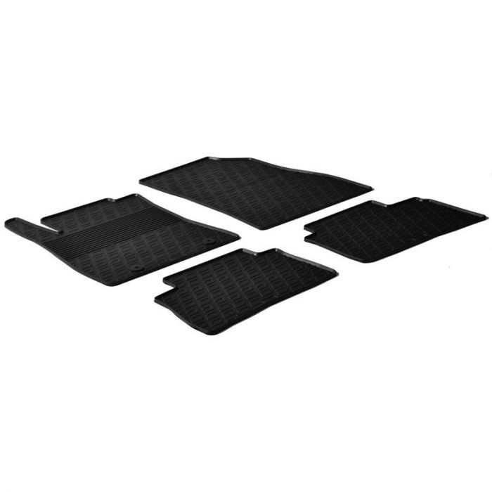 Set tapis de caoutchouc sur mesure pour Nissan Juke 2010-2019 (G profil  4-pièces + clips de montage) AutoStyle - #1 in auto-accessoires