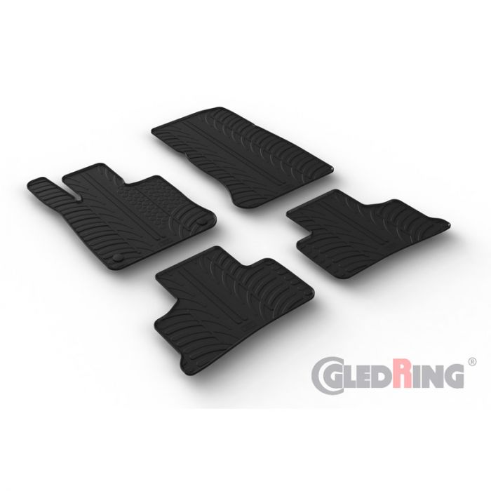 Rubber car mats set suitable for Mercedes GLC (X254) MHEV 2022- (T