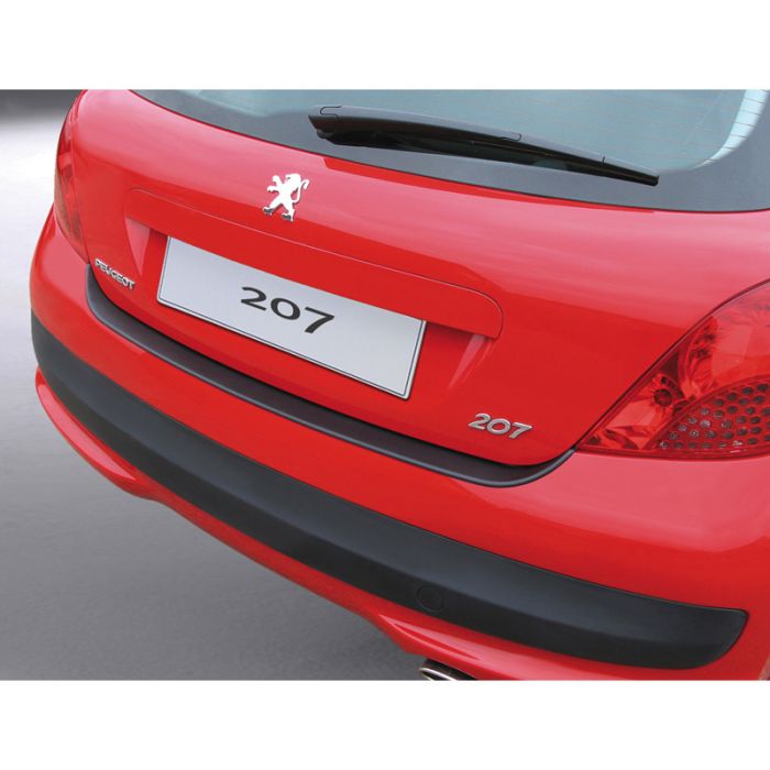 Protection de seuil arrière (ABS) sur mesure pour Peugeot 207 HB 3 portes  Noir AutoStyle - #1 in auto-accessoires