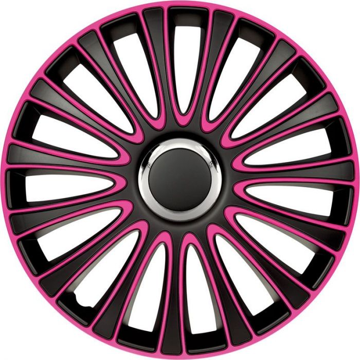4-Delige Wieldoppenset LeMans 17-inch zwart/roze AutoStyle - #1 auto-
