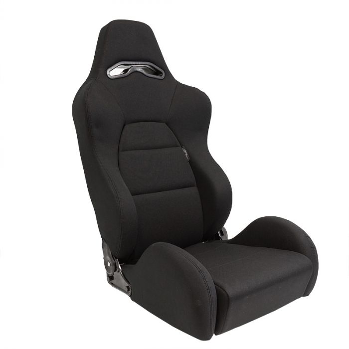 AUTO-STYLE SS 40ZL SS02 Old Model Sport Seat Eco Left-Side Reclinable Backrest Black 