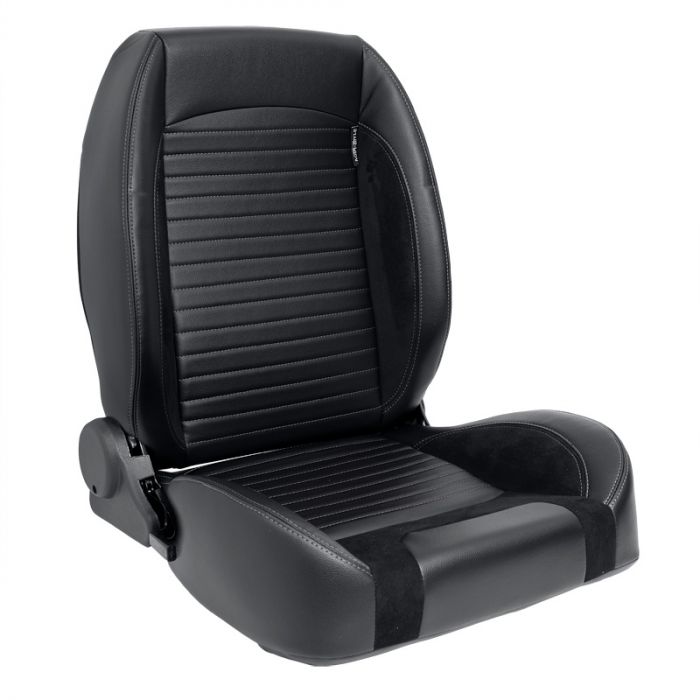 Black Synthetic Leather AUTO-STYLE SS 42L SS12 PVC Sport Seat BS2 