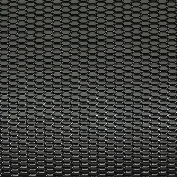 Renngitter Aluminium schwarz - Wabendesign 12x6mm - 125x25cm