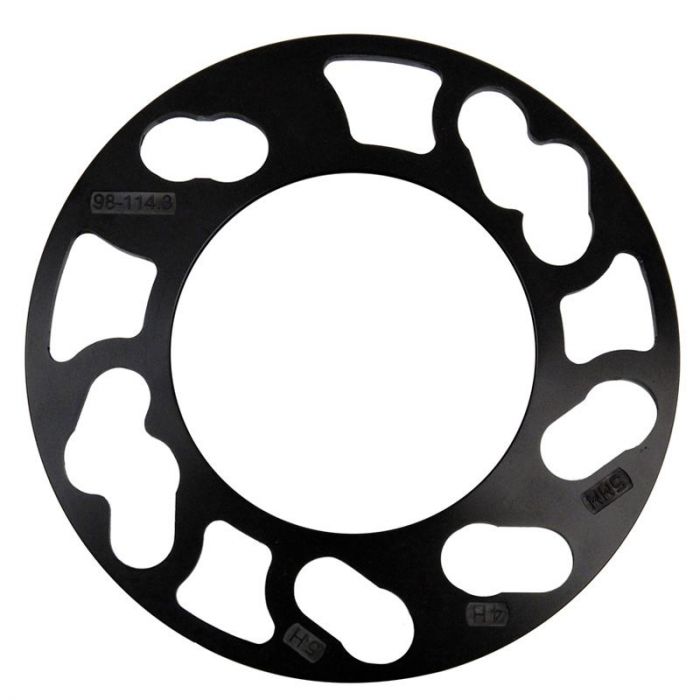 6mm/axle Black TPI Universal wheel spacer set 3mm 4/5-holes PCD 98-114,3mm 